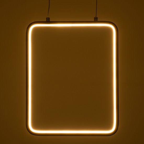 GLOBOSTAR® NEROBA 61303 Μοντέρνο Κρεμαστό Φωτιστικό Οροφής LED 18W 1980lm 360° AC 220-240V IP20 Ρυθμιζόμενο Λευκό CCT με On/Off 2700K/4500K/6000K - Lumileds SMD Chip - Λευκό Ματ - Μ29 x Π2 x Υ36cm - 3 Χρόνια Εγγύηση