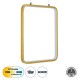 GLOBOSTAR® NEROBA 61305 Μοντέρνο Κρεμαστό Φωτιστικό Οροφής LED 18W 1980lm 360° AC 220-240V IP20 Ρυθμιζόμενο Λευκό CCT με On/Off 2700K/4500K/6000K - Lumileds SMD Chip - Χρυσό Βούρτσας - Μ29 x Π2 x Υ36cm - 3 Χρόνια Εγγύηση