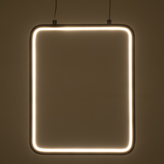 GLOBOSTAR® NEROBA 61305 Μοντέρνο Κρεμαστό Φωτιστικό Οροφής LED 18W 1980lm 360° AC 220-240V IP20 Ρυθμιζόμενο Λευκό CCT με On/Off 2700K/4500K/6000K - Lumileds SMD Chip - Χρυσό Βούρτσας - Μ29 x Π2 x Υ36cm - 3 Χρόνια Εγγύηση