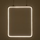 GLOBOSTAR® NEROBA 61305 Μοντέρνο Κρεμαστό Φωτιστικό Οροφής LED 18W 1980lm 360° AC 220-240V IP20 Ρυθμιζόμενο Λευκό CCT με On/Off 2700K/4500K/6000K - Lumileds SMD Chip - Χρυσό Βούρτσας - Μ29 x Π2 x Υ36cm - 3 Χρόνια Εγγύηση