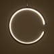 GLOBOSTAR® CEROBA 61306 Μοντέρνο Κρεμαστό Φωτιστικό Οροφής LED 12W 1320lm 360° AC 220-240V IP20 Ρυθμιζόμενο Λευκό CCT με On/Off 2700K/4500K/6000K - Lumileds SMD Chip - Μαύρο Ματ - Μ22 x Π2 x Υ22cm - 3 Χρόνια Εγγύηση