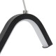 GLOBOSTAR® CEROBA 61307 Μοντέρνο Κρεμαστό Φωτιστικό Οροφής LED 12W 1320lm 360° AC 220-240V IP20 Ρυθμιζόμενο Λευκό CCT με On/Off 2700K/4500K/6000K - Lumileds SMD Chip - Μαύρο Ματ - Μ22 x Π2 x Υ22cm - 3 Χρόνια Εγγύηση