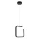 GLOBOSTAR® CEROBA 61308 Μοντέρνο Κρεμαστό Φωτιστικό Οροφής LED 12W 1320lm 360° AC 220-240V IP20 Ρυθμιζόμενο Λευκό CCT με On/Off 2700K/4500K/6000K - Lumileds SMD Chip - Μαύρο Ματ - Μ22 x Π2 x Υ22cm - 3 Χρόνια Εγγύηση
