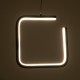 GLOBOSTAR® CEROBA 61308 Μοντέρνο Κρεμαστό Φωτιστικό Οροφής LED 12W 1320lm 360° AC 220-240V IP20 Ρυθμιζόμενο Λευκό CCT με On/Off 2700K/4500K/6000K - Lumileds SMD Chip - Μαύρο Ματ - Μ22 x Π2 x Υ22cm - 3 Χρόνια Εγγύηση