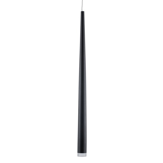GLOBOSTAR® TEARS 61309 Μοντέρνο Κρεμαστό Φωτιστικό Οροφής LED 3W 330lm 180° AC 220-240V IP20 Ρυθμιζόμενο Λευκό CCT με On/Off 2700K/4500K/6000K Dimmable - Lumileds SMD Chip - Μαύρο Ματ - Μ3.2 x Π3.2 x Υ51.5cm - 3 Χρόνια Εγγύηση