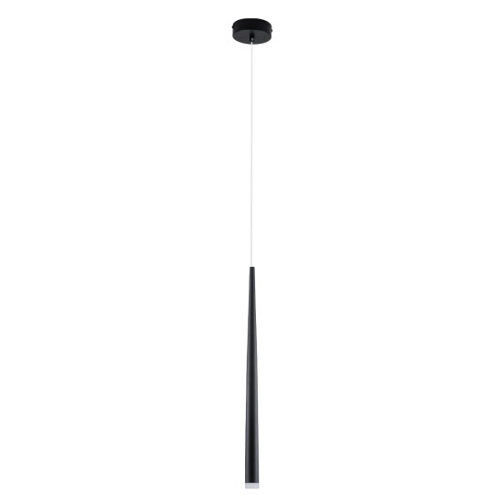 GLOBOSTAR® TEARS 61309 Μοντέρνο Κρεμαστό Φωτιστικό Οροφής LED 3W 330lm 180° AC 220-240V IP20 Ρυθμιζόμενο Λευκό CCT με On/Off 2700K/4500K/6000K Dimmable - Lumileds SMD Chip - Μαύρο Ματ - Μ3.2 x Π3.2 x Υ51.5cm - 3 Χρόνια Εγγύηση