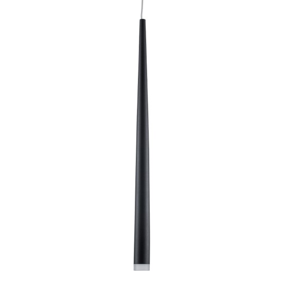 GLOBOSTAR® TEARS 61309 Μοντέρνο Κρεμαστό Φωτιστικό Οροφής LED 3W 330lm 180° AC 220-240V IP20 Ρυθμιζόμενο Λευκό CCT με On/Off 2700K/4500K/6000K Dimmable - Lumileds SMD Chip - Μαύρο Ματ - Μ3.2 x Π3.2 x Υ51.5cm - 3 Χρόνια Εγγύηση