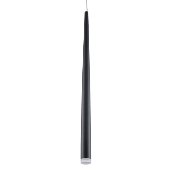 GLOBOSTAR® TEARS 61309 Μοντέρνο Κρεμαστό Φωτιστικό Οροφής LED 3W 330lm 180° AC 220-240V IP20 Ρυθμιζόμενο Λευκό CCT με On/Off 2700K/4500K/6000K Dimmable - Lumileds SMD Chip - Μαύρο Ματ - Μ3.2 x Π3.2 x Υ51.5cm - 3 Χρόνια Εγγύηση