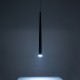 GLOBOSTAR® TEARS 61310 Μοντέρνο Κρεμαστό Φωτιστικό Οροφής LED 3W 330lm 180° AC 220-240V IP20 Ρυθμιζόμενο Λευκό CCT με On/Off 2700K/4500K/6000K - Lumileds SMD Chip - Χρυσό Βούρτσας - Μ3.2 x Π3.2 x Υ51.5cm - 3 Χρόνια Εγγύηση