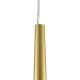 GLOBOSTAR® TEARS 61310 Μοντέρνο Κρεμαστό Φωτιστικό Οροφής LED 3W 330lm 180° AC 220-240V IP20 Ρυθμιζόμενο Λευκό CCT με On/Off 2700K/4500K/6000K - Lumileds SMD Chip - Χρυσό Βούρτσας - Μ3.2 x Π3.2 x Υ51.5cm - 3 Χρόνια Εγγύηση