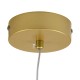 GLOBOSTAR® TEARS 61310 Μοντέρνο Κρεμαστό Φωτιστικό Οροφής LED 3W 330lm 180° AC 220-240V IP20 Ρυθμιζόμενο Λευκό CCT με On/Off 2700K/4500K/6000K - Lumileds SMD Chip - Χρυσό Βούρτσας - Μ3.2 x Π3.2 x Υ51.5cm - 3 Χρόνια Εγγύηση