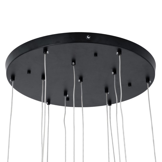 GLOBOSTAR® TEARS 61313 Μοντέρνο Κρεμαστό Φωτιστικό Οροφής LED 36W 3960lm 180° AC 220-240V IP20 Ρυθμιζόμενο Λευκό CCT με Χειριστήριο από 2700K έως 6000K Dimmable - Lumileds SMD Chip - Μαύρο - Μ60 x Π60 x Υ51.5cm - 3 Χρόνια Εγγύηση GLOBOSTAR® TEARS 61313 Μοντέρνο Κρεμαστό Φωτιστικό Οροφής LED 36W 3960lm 180° AC 220-240V IP20 Ρυθμιζόμενο Λευκό CCT με Χειριστήριο από 2700K έως 6000K Dimmable - Lumileds SMD Chip - Μαύρο - Μ60 x Π60 x Υ51.5cm - 3 Χρόνια Εγγύηση