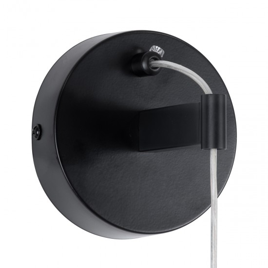 GLOBOSTAR® TEARS 61315 Μοντέρνο Φωτιστικό Τοίχου - Απλίκα LED 3W 330lm 180° AC 220-240V IP20 Ρυθμιζόμενο Λευκό CCT με On/Off 2700K/4500K/6000K - Lumileds SMD Chip - Μαύρο Ματ - Μ3.2 x Π3.2 x Υ51.5cm - 3 Χρόνια Εγγύηση