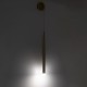 GLOBOSTAR® TEARS 61315 Μοντέρνο Φωτιστικό Τοίχου - Απλίκα LED 3W 330lm 180° AC 220-240V IP20 Ρυθμιζόμενο Λευκό CCT με On/Off 2700K/4500K/6000K - Lumileds SMD Chip - Μαύρο Ματ - Μ3.2 x Π3.2 x Υ51.5cm - 3 Χρόνια Εγγύηση