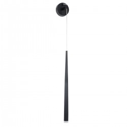 GLOBOSTAR® TEARS 61315 Μοντέρνο Φωτιστικό Τοίχου - Απλίκα LED 3W 330lm 180° AC 220-240V IP20 Ρυθμιζόμενο Λευκό CCT με On/Off 2700K/4500K/6000K - Lumileds SMD Chip - Μαύρο Ματ - Μ3.2 x Π3.2 x Υ51.5cm - 3 Χρόνια Εγγύηση