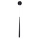 GLOBOSTAR® TEARS 61315 Μοντέρνο Φωτιστικό Τοίχου - Απλίκα LED 3W 330lm 180° AC 220-240V IP20 Ρυθμιζόμενο Λευκό CCT με On/Off 2700K/4500K/6000K - Lumileds SMD Chip - Μαύρο Ματ - Μ3.2 x Π3.2 x Υ51.5cm - 3 Χρόνια Εγγύηση