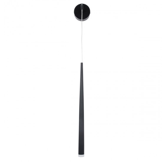 GLOBOSTAR® TEARS 61315 Μοντέρνο Φωτιστικό Τοίχου - Απλίκα LED 3W 330lm 180° AC 220-240V IP20 Ρυθμιζόμενο Λευκό CCT με On/Off 2700K/4500K/6000K - Lumileds SMD Chip - Μαύρο Ματ - Μ3.2 x Π3.2 x Υ51.5cm - 3 Χρόνια Εγγύηση