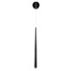 GLOBOSTAR® TEARS 61315 Μοντέρνο Φωτιστικό Τοίχου - Απλίκα LED 3W 330lm 180° AC 220-240V IP20 Ρυθμιζόμενο Λευκό CCT με On/Off 2700K/4500K/6000K - Lumileds SMD Chip - Μαύρο Ματ - Μ3.2 x Π3.2 x Υ51.5cm - 3 Χρόνια Εγγύηση