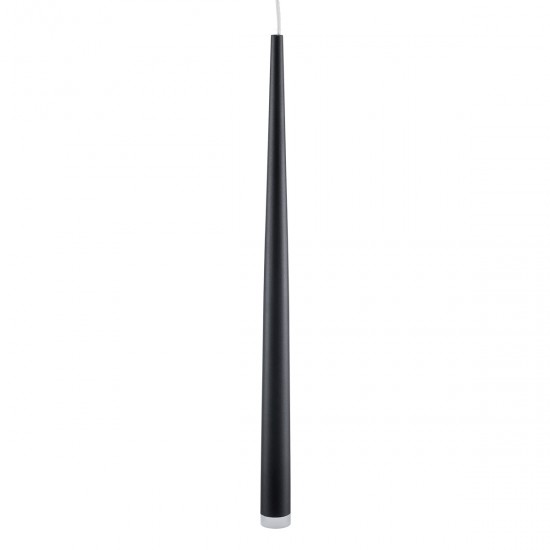 GLOBOSTAR® TEARS 61315 Μοντέρνο Φωτιστικό Τοίχου - Απλίκα LED 3W 330lm 180° AC 220-240V IP20 Ρυθμιζόμενο Λευκό CCT με On/Off 2700K/4500K/6000K - Lumileds SMD Chip - Μαύρο Ματ - Μ3.2 x Π3.2 x Υ51.5cm - 3 Χρόνια Εγγύηση
