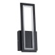 GLOBOSTAR® TIARA 61327 Μοντέρνο Φωτιστικό Τοίχου - Απλίκα LED 12W 1440lm 300° AC 220-240V IP20 Ρυθμιζόμενο Λευκό CCT με On/Off 2700K/4500K/6000K - Lumileds SMD Chip - Μαύρο Ματ - Μ12.5 x Π4 x Υ32cm - 3 Χρόνια Εγγύηση