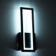 GLOBOSTAR® TIARA 61327 Μοντέρνο Φωτιστικό Τοίχου - Απλίκα LED 12W 1440lm 300° AC 220-240V IP20 Ρυθμιζόμενο Λευκό CCT με On/Off 2700K/4500K/6000K - Lumileds SMD Chip - Μαύρο Ματ - Μ12.5 x Π4 x Υ32cm - 3 Χρόνια Εγγύηση