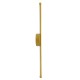 GLOBOSTAR® DIADEM 61330 Μοντέρνο Φωτιστικό Τοίχου - Απλίκα LED 9W 900lm 120° AC 220-240V IP20 Ρυθμιζόμενο Λευκό CCT με On/Off 2700K/4500K/6000K - Lumileds SMD Chip - Σατινέ Χρυσό Βούρτσας - Μ10 x Π4 x Υ60cm - 3 Χρόνια Εγγύηση