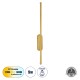 GLOBOSTAR® HARLEM 61332 Μοντέρνο Φωτιστικό Τοίχου - Απλίκα LED 9W 1080lm 120° AC 220-240V IP20 Ρυθμιζόμενο Λευκό CCT με On/Off 2700K/4500K/6000K - Lumileds SMD Chip - Χρυσό Βούρτσας - Μ5 x Π4 x Υ60cm - 3 Χρόνια Εγγύηση
