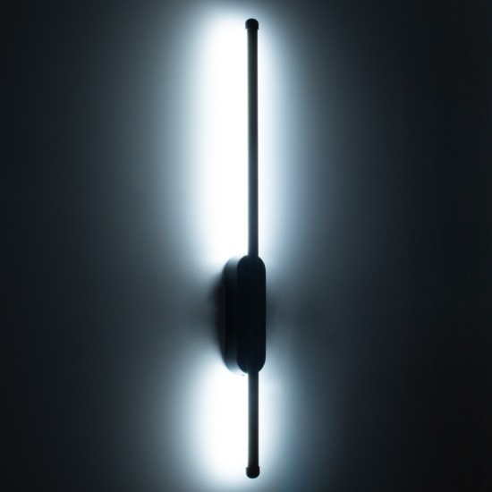 GLOBOSTAR® HARLEM 61332 Μοντέρνο Φωτιστικό Τοίχου - Απλίκα LED 9W 1080lm 120° AC 220-240V IP20 Ρυθμιζόμενο Λευκό CCT με On/Off 2700K/4500K/6000K - Lumileds SMD Chip - Χρυσό Βούρτσας - Μ5 x Π4 x Υ60cm - 3 Χρόνια Εγγύηση