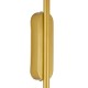 GLOBOSTAR® HARLEM 61332 Μοντέρνο Φωτιστικό Τοίχου - Απλίκα LED 9W 1080lm 120° AC 220-240V IP20 Ρυθμιζόμενο Λευκό CCT με On/Off 2700K/4500K/6000K - Lumileds SMD Chip - Χρυσό Βούρτσας - Μ5 x Π4 x Υ60cm - 3 Χρόνια Εγγύηση