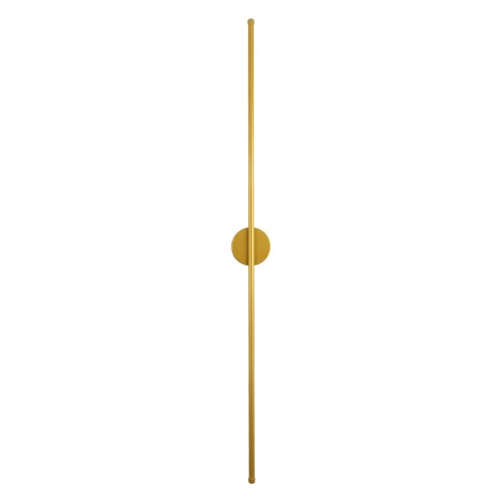 GLOBOSTAR® DIADEM 61334 Μοντέρνο Φωτιστικό Τοίχου - Απλίκα LED 18W 2160lm 120° AC 220-240V IP20 Ρυθμιζόμενο Λευκό CCT με On/Off 2700K/4500K/6000K - Lumileds SMD Chip - Χρυσό Βούρτσας - Μ10 x Π4 x Υ120cm - 3 Χρόνια Εγγύηση