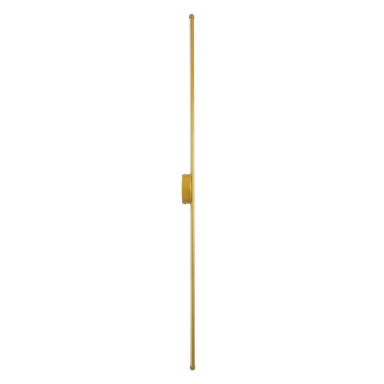 GLOBOSTAR® DIADEM 61334 Μοντέρνο Φωτιστικό Τοίχου - Απλίκα LED 18W 2160lm 120° AC 220-240V IP20 Ρυθμιζόμενο Λευκό CCT με On/Off 2700K/4500K/6000K - Lumileds SMD Chip - Χρυσό Βούρτσας - Μ10 x Π4 x Υ120cm - 3 Χρόνια Εγγύηση