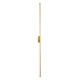 GLOBOSTAR® DIADEM 61334 Μοντέρνο Φωτιστικό Τοίχου - Απλίκα LED 18W 2160lm 120° AC 220-240V IP20 Ρυθμιζόμενο Λευκό CCT με On/Off 2700K/4500K/6000K - Lumileds SMD Chip - Χρυσό Βούρτσας - Μ10 x Π4 x Υ120cm - 3 Χρόνια Εγγύηση