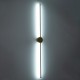 GLOBOSTAR® DIADEM 61334 Μοντέρνο Φωτιστικό Τοίχου - Απλίκα LED 18W 2160lm 120° AC 220-240V IP20 Ρυθμιζόμενο Λευκό CCT με On/Off 2700K/4500K/6000K - Lumileds SMD Chip - Χρυσό Βούρτσας - Μ10 x Π4 x Υ120cm - 3 Χρόνια Εγγύηση