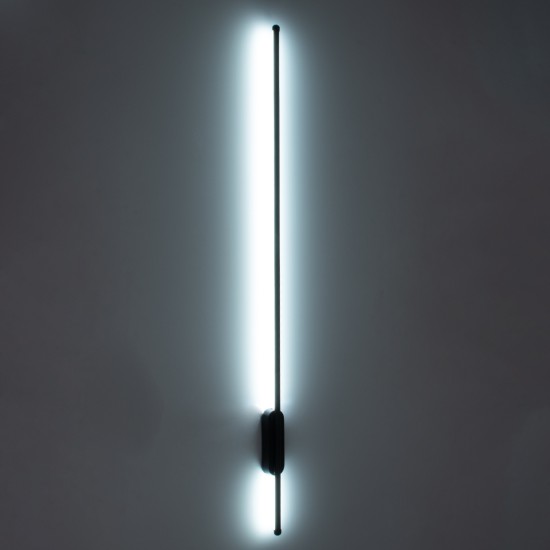 GLOBOSTAR® HARLEM 61335 Μοντέρνο Φωτιστικό Τοίχου - Απλίκα LED 18W 2160lm 120° AC 220-240V IP20 Ρυθμιζόμενο Λευκό CCT με On/Off 2700K/4500K/6000K - Lumileds SMD Chip - Μαύρο Ματ - Μ5 x Π4 x Υ120cm - 3 Χρόνια Εγγύηση GLOBOSTAR® HARLEM 61335 Μοντέρνο Φωτιστικό Τοίχου - Απλίκα LED 18W 2160lm 120° AC 220-240V IP20 Ρυθμιζόμενο Λευκό CCT με On/Off 2700K/4500K/6000K - Lumileds SMD Chip - Μαύρο Ματ - Μ5 x Π4 x Υ120cm - 3 Χρόνια Εγγύηση