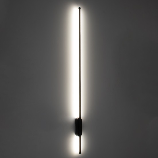 GLOBOSTAR® HARLEM 61335 Μοντέρνο Φωτιστικό Τοίχου - Απλίκα LED 18W 2160lm 120° AC 220-240V IP20 Ρυθμιζόμενο Λευκό CCT με On/Off 2700K/4500K/6000K - Lumileds SMD Chip - Μαύρο Ματ - Μ5 x Π4 x Υ120cm - 3 Χρόνια Εγγύηση GLOBOSTAR® HARLEM 61335 Μοντέρνο Φωτιστικό Τοίχου - Απλίκα LED 18W 2160lm 120° AC 220-240V IP20 Ρυθμιζόμενο Λευκό CCT με On/Off 2700K/4500K/6000K - Lumileds SMD Chip - Μαύρο Ματ - Μ5 x Π4 x Υ120cm - 3 Χρόνια Εγγύηση