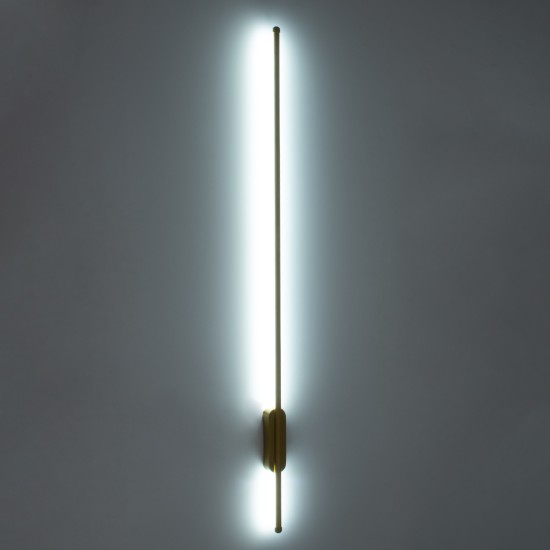 GLOBOSTAR® HARLEM 61336 Μοντέρνο Φωτιστικό Τοίχου - Απλίκα LED 18W 2160lm 120° AC 220-240V IP20 Ρυθμιζόμενο Λευκό CCT με On/Off 2700K/4500K/6000K - Lumileds SMD Chip - Χρυσό Βούρτσας - Μ5 x Π4 x Υ120cm - 3 Χρόνια Εγγύηση GLOBOSTAR® HARLEM 61336 Μοντέρνο Φωτιστικό Τοίχου - Απλίκα LED 18W 2160lm 120° AC 220-240V IP20 Ρυθμιζόμενο Λευκό CCT με On/Off 2700K/4500K/6000K - Lumileds SMD Chip - Χρυσό Βούρτσας - Μ5 x Π4 x Υ120cm - 3 Χρόνια Εγγύηση