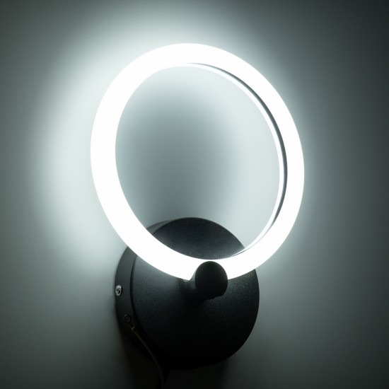 GLOBOSTAR® MATILDA 61339 Μοντέρνο Φωτιστικό Τοίχου - Απλίκα LED 8W 960lm 360° AC 220-240V IP20 Ρυθμιζόμενο Λευκό CCT με On/Off 2700K/4500K/6000K - Lumileds SMD Chip - Μαύρο Ματ - Μ20 x Π5 x Υ25.5cm - 3 Χρόνια Εγγύηση GLOBOSTAR® MATILDA 61339 Μοντέρνο Φωτιστικό Τοίχου - Απλίκα LED 8W 960lm 360° AC 220-240V IP20 Ρυθμιζόμενο Λευκό CCT με On/Off 2700K/4500K/6000K - Lumileds SMD Chip - Μαύρο Ματ - Μ20 x Π5 x Υ25.5cm - 3 Χρόνια Εγγύηση