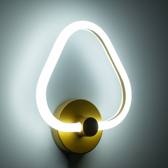 GLOBOSTAR® REGINA 61342 Μοντέρνο Φωτιστικό Τοίχου - Απλίκα LED 8W 960lm 360° AC 220-240V IP20 Ρυθμιζόμενο Λευκό CCT με On/Off 2700K/4500K/6000K - Lumileds SMD Chip - Χρυσό - Μ25 x Π7 x Υ28.5cm - 3 Χρόνια Εγγύηση GLOBOSTAR® REGINA 61342 Μοντέρνο Φωτιστικό Τοίχου - Απλίκα LED 8W 960lm 360° AC 220-240V IP20 Ρυθμιζόμενο Λευκό CCT με On/Off 2700K/4500K/6000K - Lumileds SMD Chip - Χρυσό - Μ25 x Π7 x Υ28.5cm - 3 Χρόνια Εγγύηση