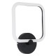 GLOBOSTAR® ELIZA 61343 Μοντέρνο Φωτιστικό Τοίχου - Απλίκα LED 8W 960lm 360° AC 220-240V IP20 Ρυθμιζόμενο Λευκό CCT με On/Off 2700K/4500K/6000K - Lumileds SMD Chip - Μαύρο Ματ - Μ22 x Π5 x Υ28.5cm - 3 Χρόνια Εγγύηση
