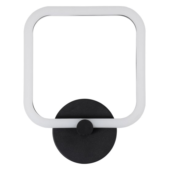GLOBOSTAR® ELIZA 61343 Μοντέρνο Φωτιστικό Τοίχου - Απλίκα LED 8W 960lm 360° AC 220-240V IP20 Ρυθμιζόμενο Λευκό CCT με On/Off 2700K/4500K/6000K - Lumileds SMD Chip - Μαύρο Ματ - Μ22 x Π5 x Υ28.5cm - 3 Χρόνια Εγγύηση