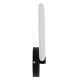 GLOBOSTAR® ELIZA 61343 Μοντέρνο Φωτιστικό Τοίχου - Απλίκα LED 8W 960lm 360° AC 220-240V IP20 Ρυθμιζόμενο Λευκό CCT με On/Off 2700K/4500K/6000K - Lumileds SMD Chip - Μαύρο Ματ - Μ22 x Π5 x Υ28.5cm - 3 Χρόνια Εγγύηση