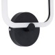 GLOBOSTAR® ELIZA 61343 Μοντέρνο Φωτιστικό Τοίχου - Απλίκα LED 8W 960lm 360° AC 220-240V IP20 Ρυθμιζόμενο Λευκό CCT με On/Off 2700K/4500K/6000K - Lumileds SMD Chip - Μαύρο Ματ - Μ22 x Π5 x Υ28.5cm - 3 Χρόνια Εγγύηση