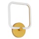 GLOBOSTAR® ELIZA 61344 Μοντέρνο Φωτιστικό Τοίχου - Απλίκα LED 8W 960lm 360° AC 220-240V IP20 Ρυθμιζόμενο Λευκό CCT με On/Off 2700K/4500K/6000K - Lumileds SMD Chip - Χρυσό - Μ22 x Π5 x Υ28.5cm - 3 Χρόνια Εγγύηση