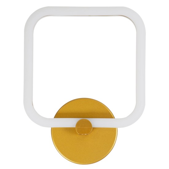 GLOBOSTAR® ELIZA 61344 Μοντέρνο Φωτιστικό Τοίχου - Απλίκα LED 8W 960lm 360° AC 220-240V IP20 Ρυθμιζόμενο Λευκό CCT με On/Off 2700K/4500K/6000K - Lumileds SMD Chip - Χρυσό - Μ22 x Π5 x Υ28.5cm - 3 Χρόνια Εγγύηση