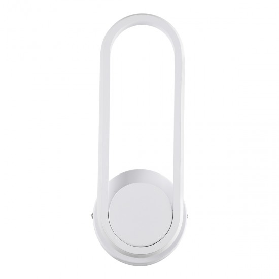 GLOBOSTAR® DALLAS 61346 Μοντέρνο Φωτιστικό Τοίχου - Απλίκα LED 12W 1200lm 360° AC 220-240V IP20 Ρυθμιζόμενο Λευκό CCT με On/Off 2700K/4500K/6000K - Lumileds SMD Chip - Λευκό Ματ - Μ12 x Π6.5 x Υ32cm - 3 Χρόνια Εγγύηση