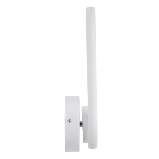 GLOBOSTAR® DALLAS 61346 Μοντέρνο Φωτιστικό Τοίχου - Απλίκα LED 12W 1200lm 360° AC 220-240V IP20 Ρυθμιζόμενο Λευκό CCT με On/Off 2700K/4500K/6000K - Lumileds SMD Chip - Λευκό Ματ - Μ12 x Π6.5 x Υ32cm - 3 Χρόνια Εγγύηση