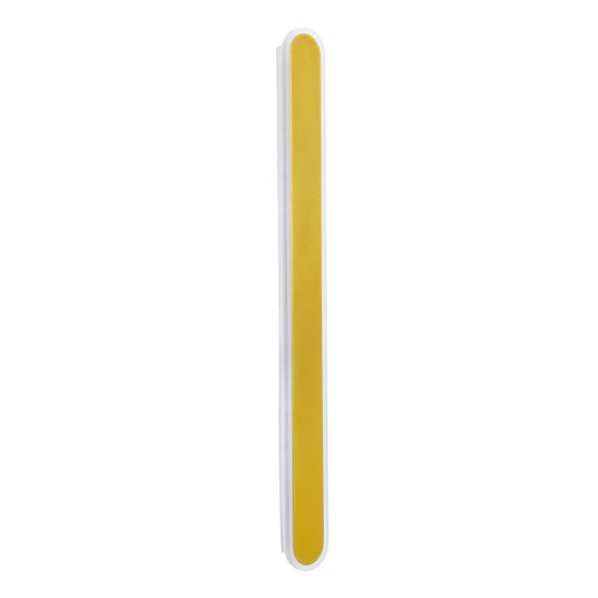 GLOBOSTAR® HOUSTON 61348 Μοντέρνο Φωτιστικό Τοίχου - Απλίκα LED 18W 1800lm 360° AC 220-240V IP20 Ρυθμιζόμενο Λευκό CCT με On/Off 2700K/4500K/6000K - Lumileds SMD Chip - Χρυσό Βούρτσας - Μ6 x Π3 x Υ60cm - 3 Χρόνια Εγγύηση