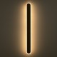 GLOBOSTAR® HOUSTON 61348 Μοντέρνο Φωτιστικό Τοίχου - Απλίκα LED 18W 1800lm 360° AC 220-240V IP20 Ρυθμιζόμενο Λευκό CCT με On/Off 2700K/4500K/6000K - Lumileds SMD Chip - Χρυσό Βούρτσας - Μ6 x Π3 x Υ60cm - 3 Χρόνια Εγγύηση