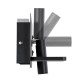 GLOBOSTAR® PALADIN 61351 Μοντέρνο Φωτιστικό Τοίχου - Απλίκα Ξενοδοχείου Reading Light με Φορτιστή USB 3A & Wireless 20W LED 6W 720lm 36° & 360° AC 220-240V IP20 Φυσικό Λευκό 4500K - Bridgelux COB Chip & TÜV SÜD Driver - Μαύρο Ματ - Μ30 x Π11 x
