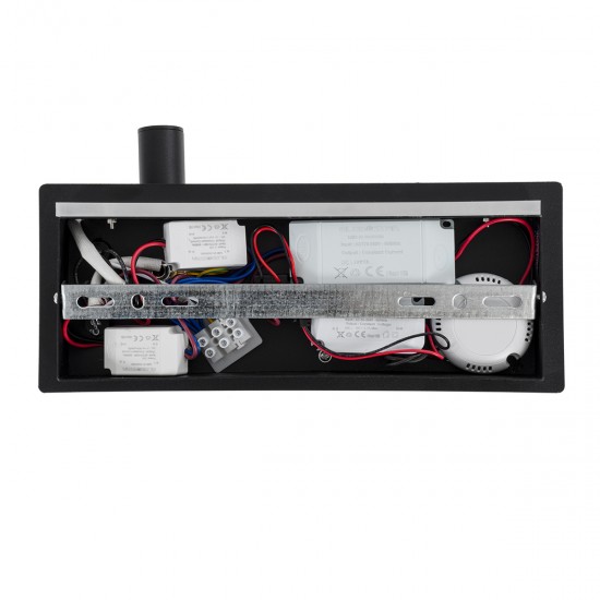 GLOBOSTAR® PALADIN 61351 Μοντέρνο Φωτιστικό Τοίχου - Απλίκα Ξενοδοχείου Reading Light με Φορτιστή USB 3A & Wireless 20W LED 6W 720lm 36° & 360° AC 220-240V IP20 Φυσικό Λευκό 4500K - Bridgelux COB Chip & TÜV SÜD Driver - Μαύρο Ματ - Μ30 x Π11 x